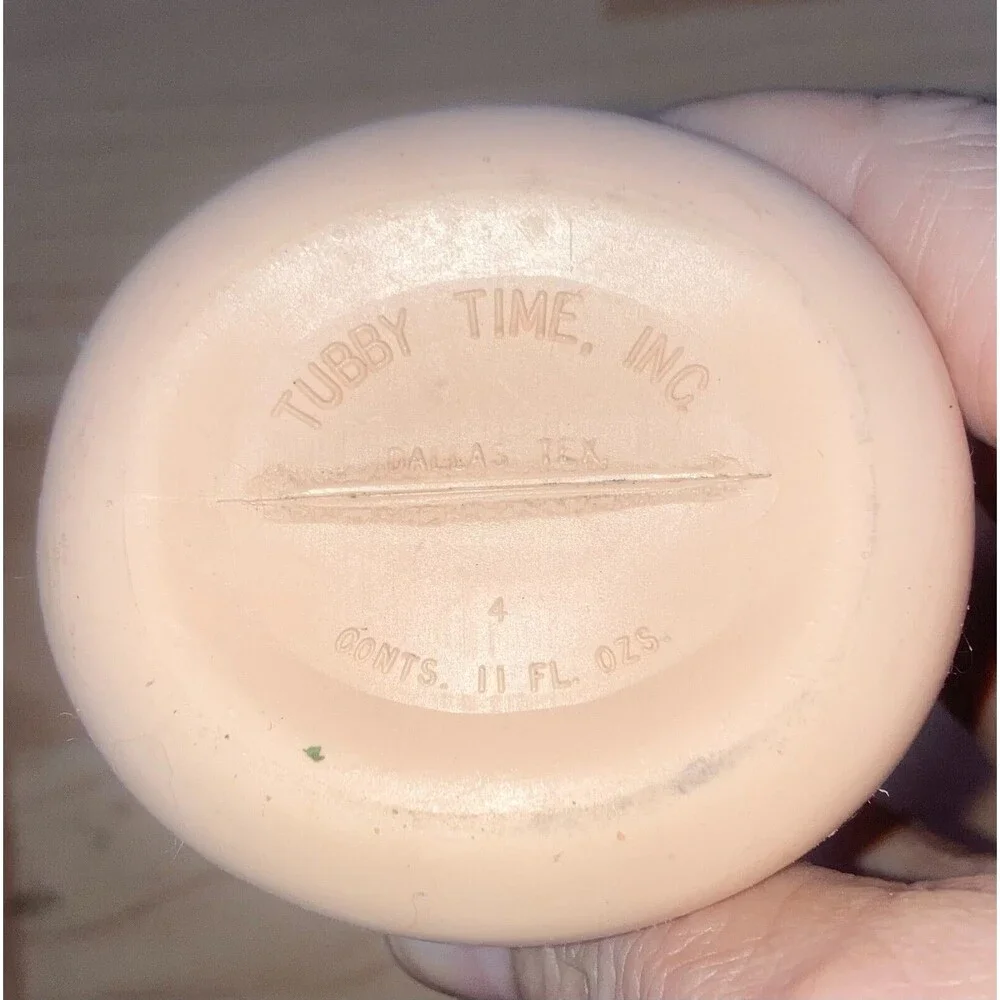 Vintage Tubby Time Soap Bubble Bath Bottle Pig 1960’s